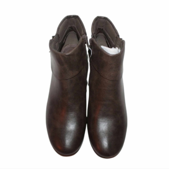 Women's PU Leather Ankle Booties - Picture 8 of 16